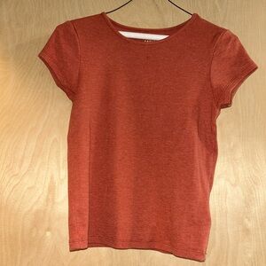 American Eagle Ribbed Cotton T-Shirt